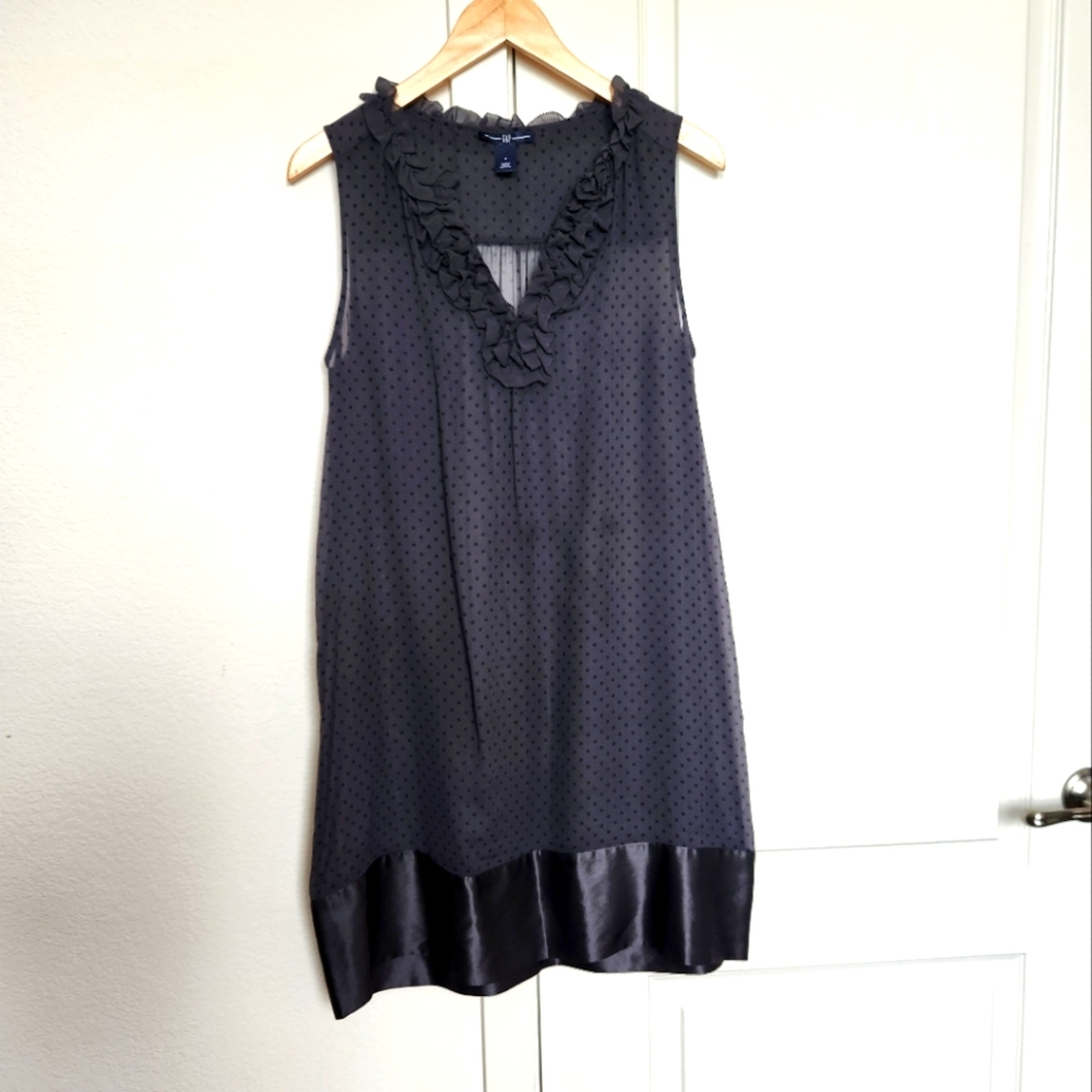 GAP Sheer Polka Dot Sheath Dress